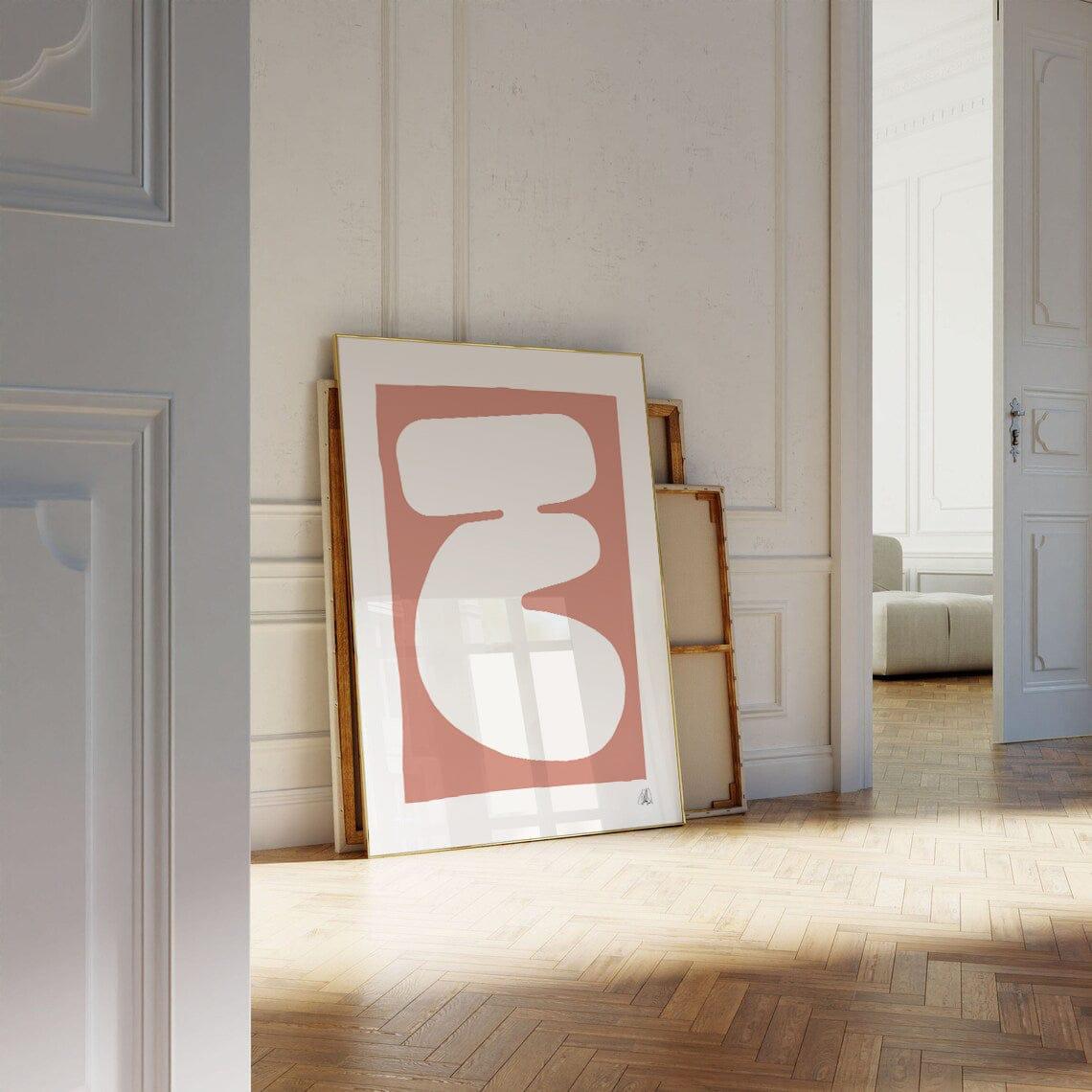 Pink blob poster - HiPosterShop