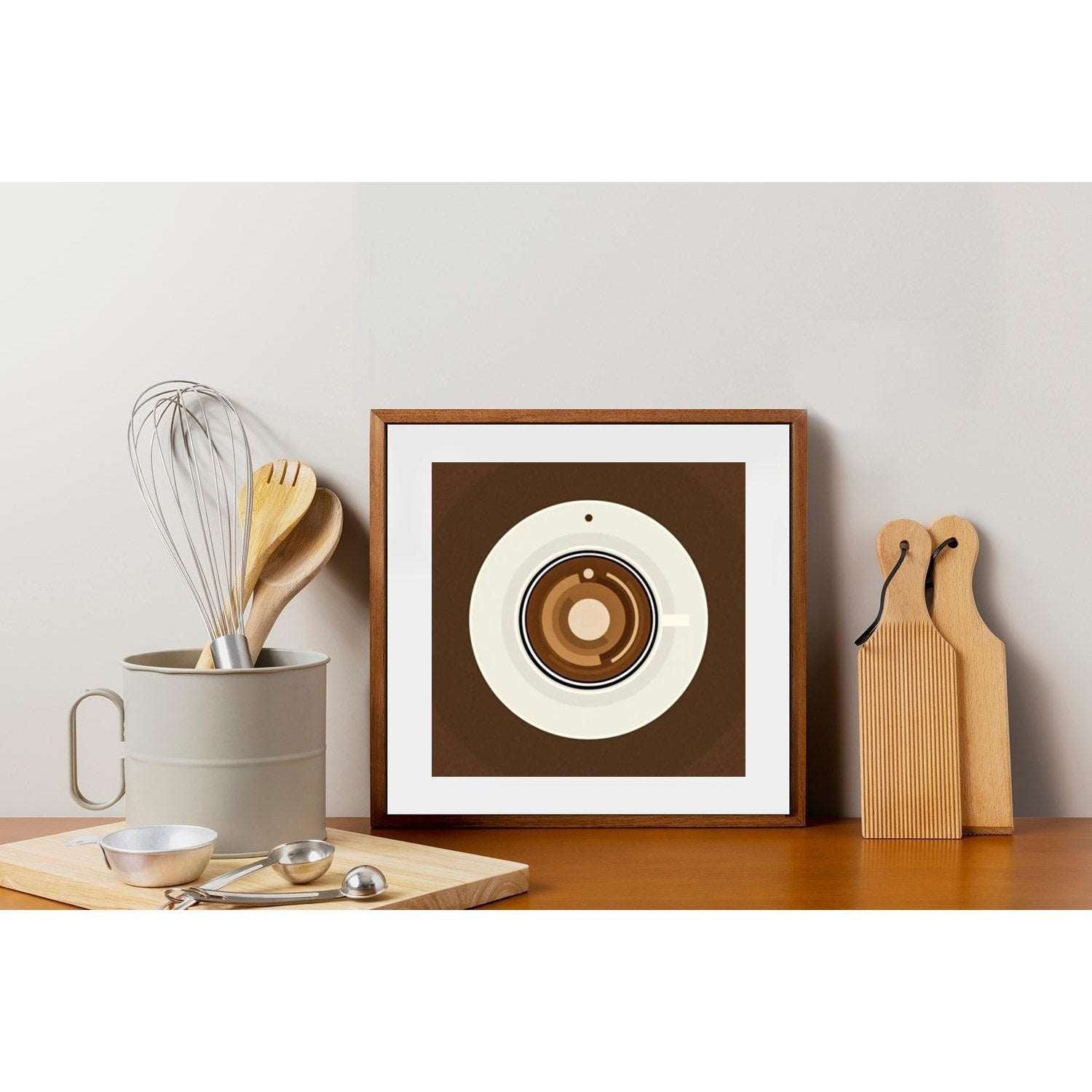 Espresso square poster - HiPosterShop