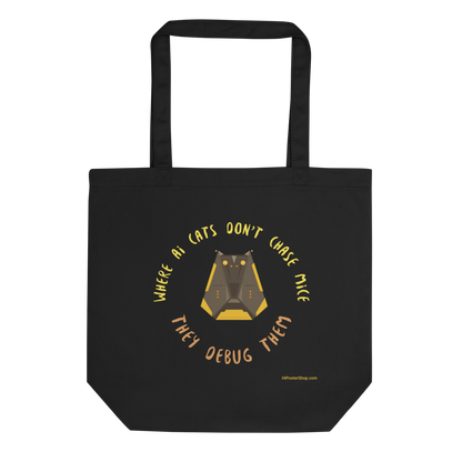 Robot Cat before AI Eco Tote Bag