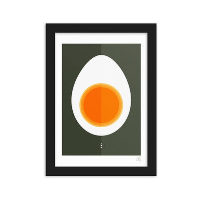 HALF EGG framed poster