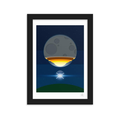 The Artemis moon rocket poster framed poster