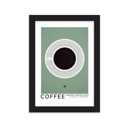 Coffee framed matte paper poster