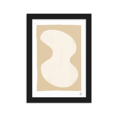 Yellow Blob Framed Poster