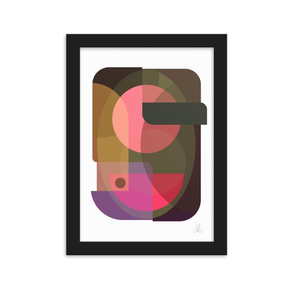Oval Color Art Framed Poster