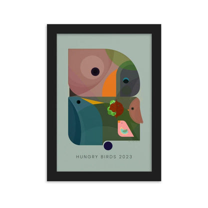 Hungry Birds 2023 Framed poster