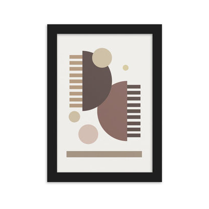 Earth Toned Comb - Framed Poster