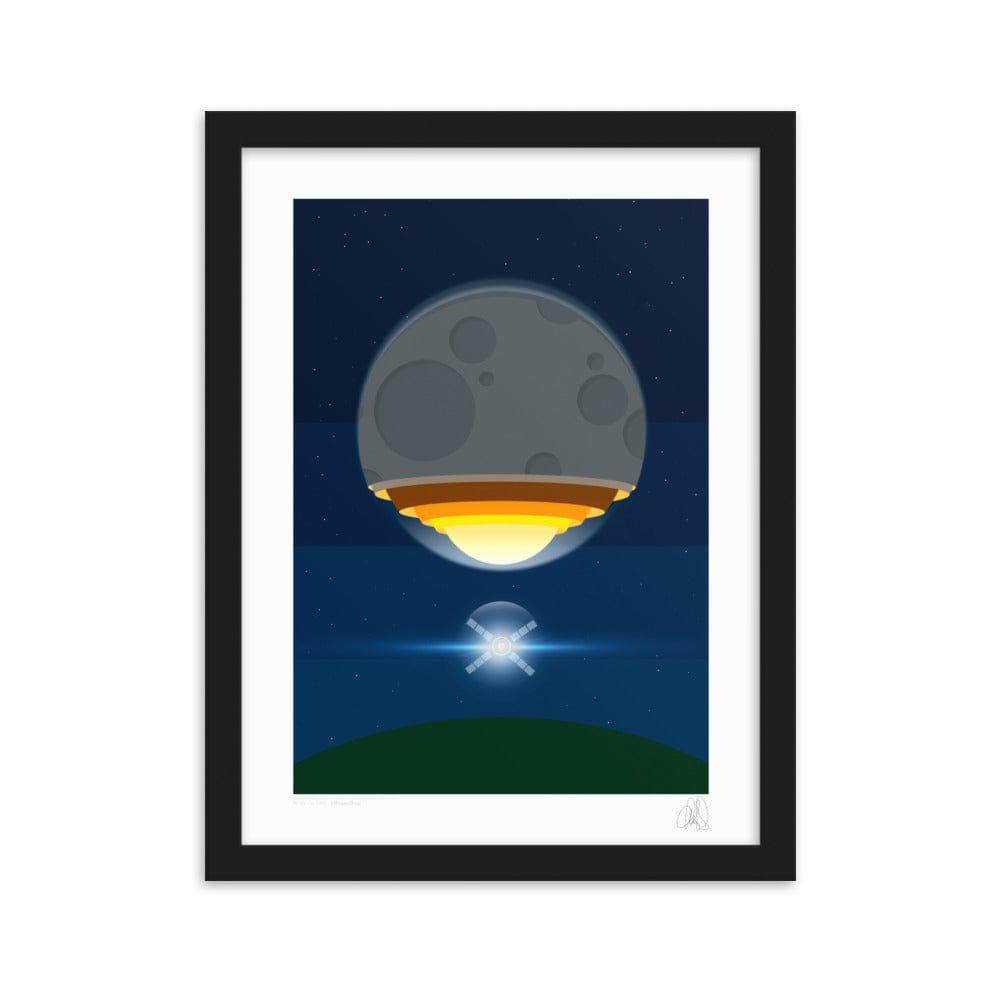 The Artemis moon rocket poster, Framed poster | HiPosterShop