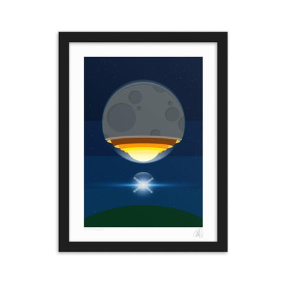 The Artemis moon rocket poster framed poster