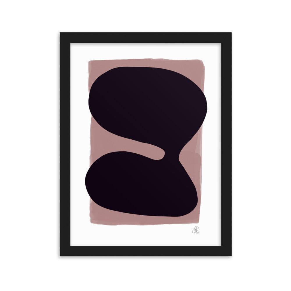 Purple blob framed matte paper poster | HiPosterShop