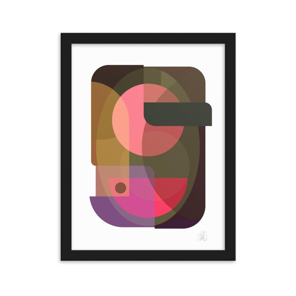 Oval Color Art Framed Poster | HiPosterShop