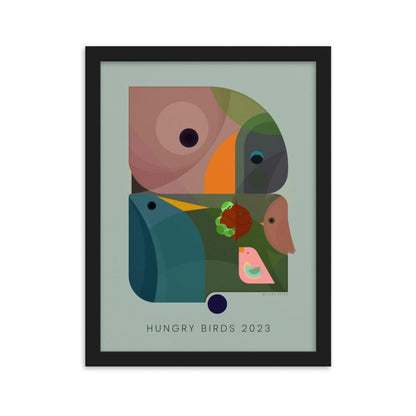 Hungry Birds 2023 Framed poster