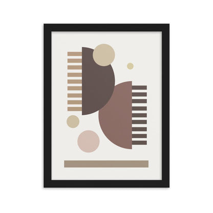 Earth Toned Comb - Framed Poster