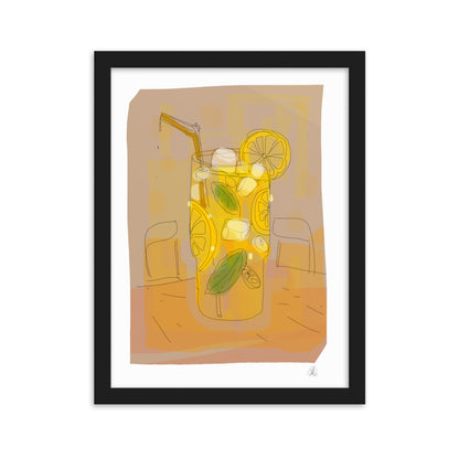 Lemon Framed Poster