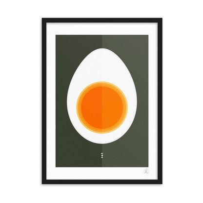 HALF EGG framed poster