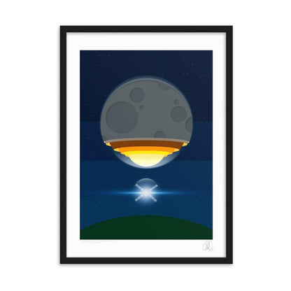 The Artemis moon rocket poster framed poster