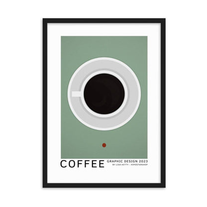 Coffee framed matte paper poster