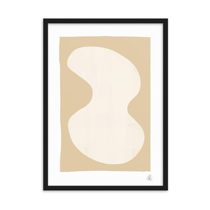 Yellow Blob Framed Poster