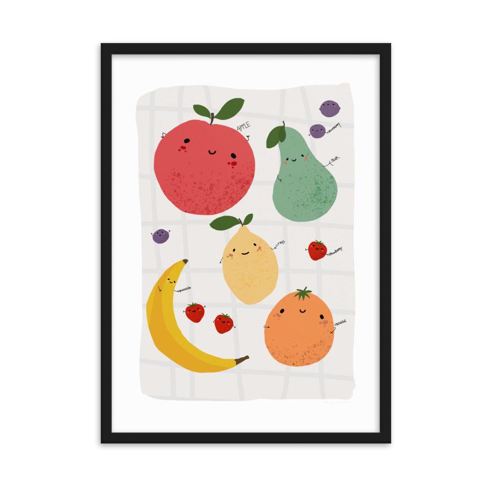 Colourful fruit Framed Poster | HiPosterShop