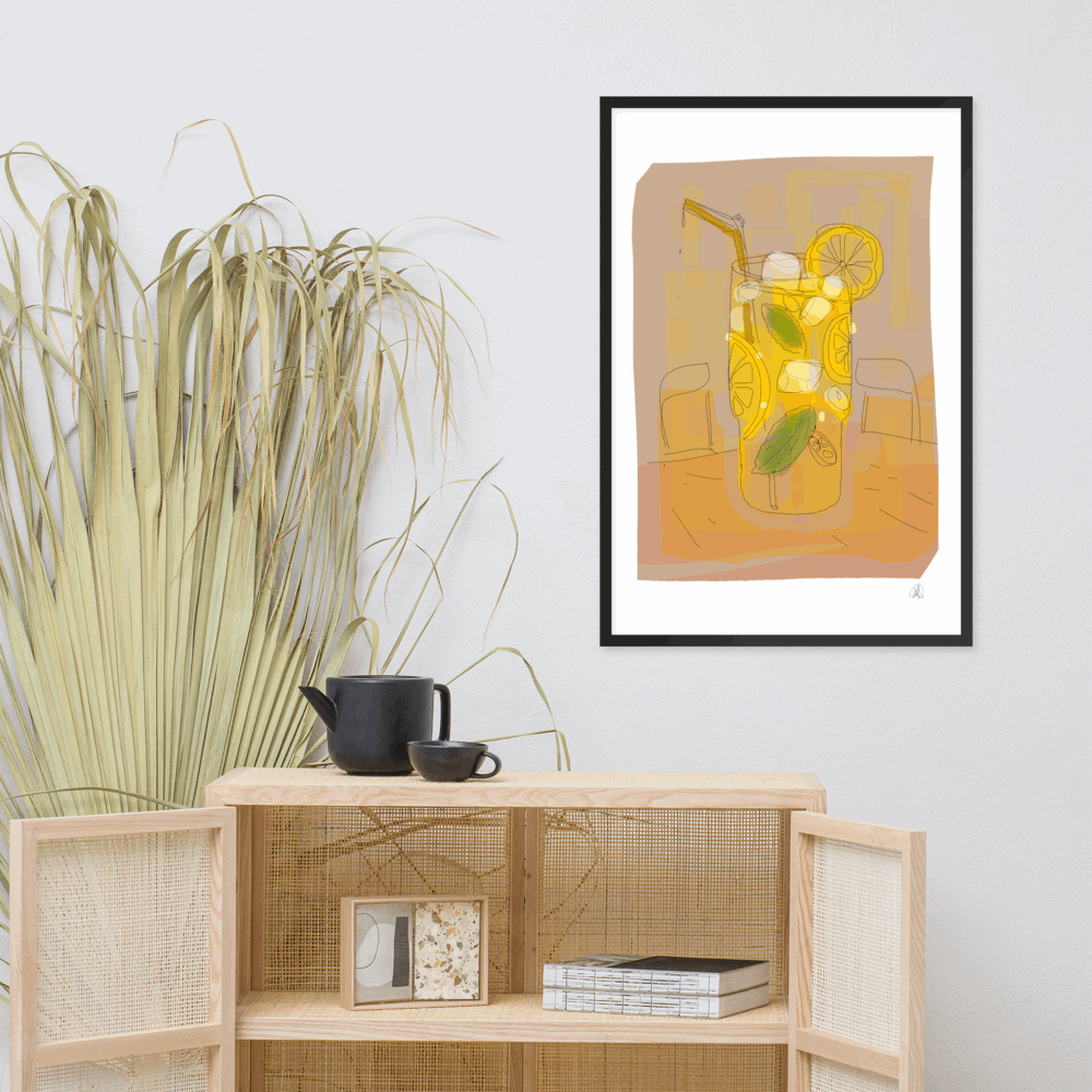 Lemon Framed Poster