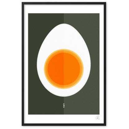 HALF EGG framed poster