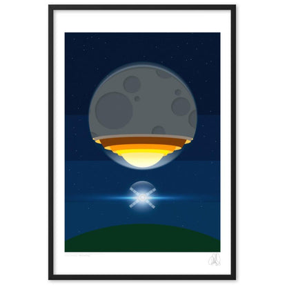 The Artemis moon rocket poster framed poster