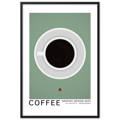 Coffee framed matte paper poster