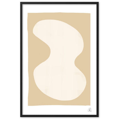 Yellow Blob Framed Poster