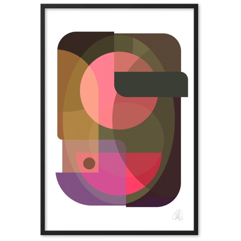 Oval Color Art Framed Poster | HiPosterShop