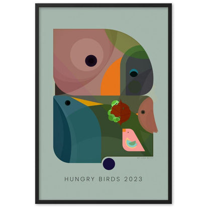 Hungry Birds 2023 Framed poster