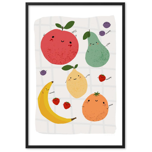 Colourful fruit Framed Poster