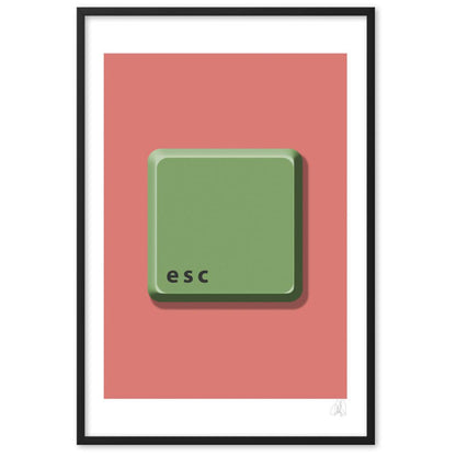 ESC to Paradise Framed Poster