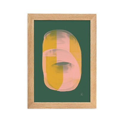 Round shaped framed poster