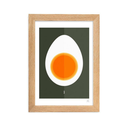 HALF EGG framed poster