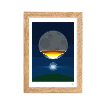 The Artemis moon rocket poster framed poster