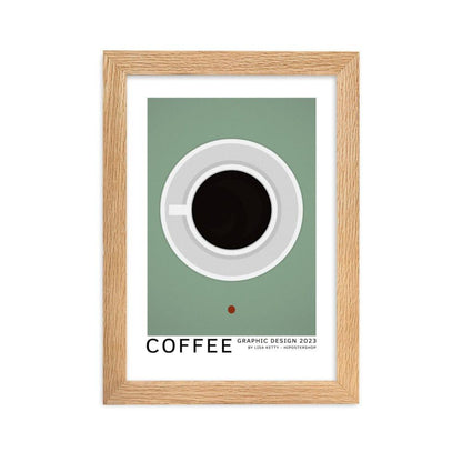 Coffee framed matte paper poster