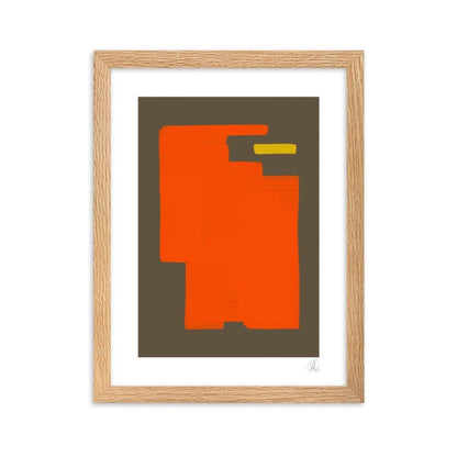 Orange Eats Yellow Framed poster