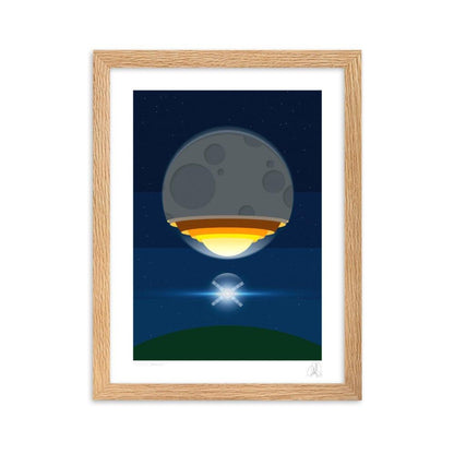 The Artemis moon rocket poster framed poster