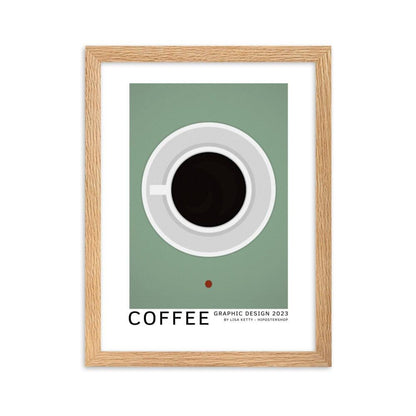 Coffee framed matte paper poster