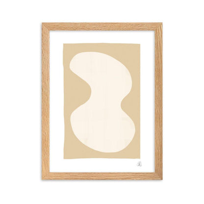 Yellow Blob Framed Poster