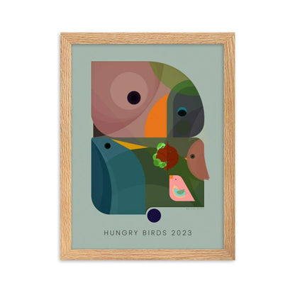 Hungry Birds 2023 Framed poster