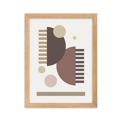 Earth Toned Comb - Framed Poster