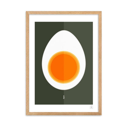 HALF EGG framed poster