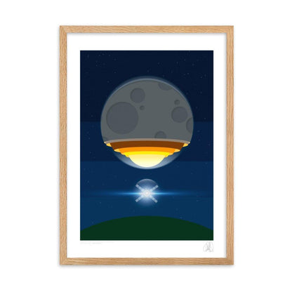 The Artemis moon rocket poster framed poster