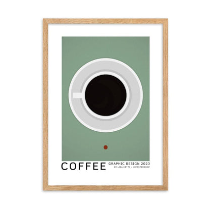 Coffee framed matte paper poster