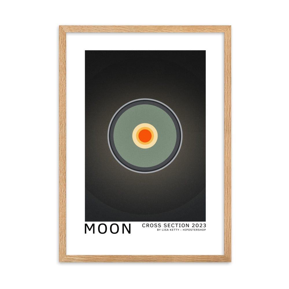 Moon framed matte paper poster | HiPosterShop