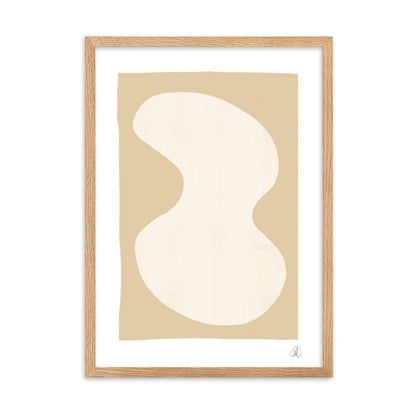 Yellow Blob Framed Poster