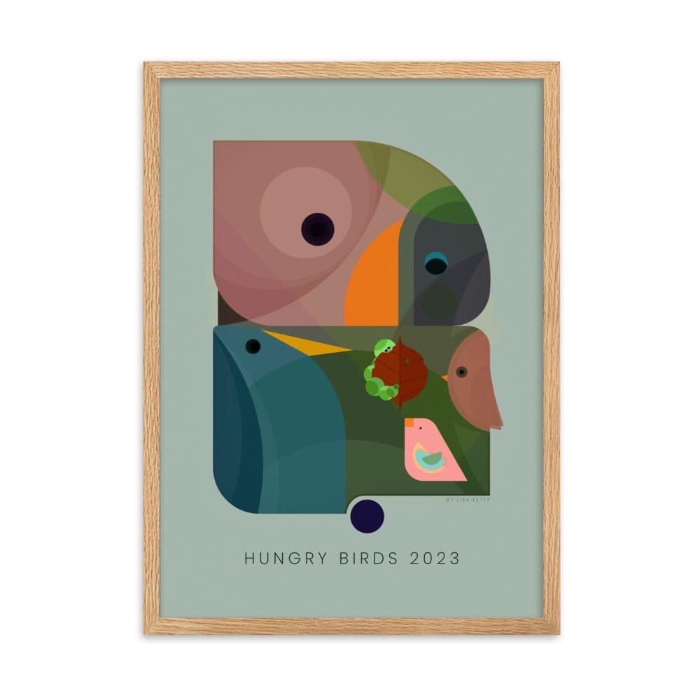 Hungry Birds 2023 Framed poster