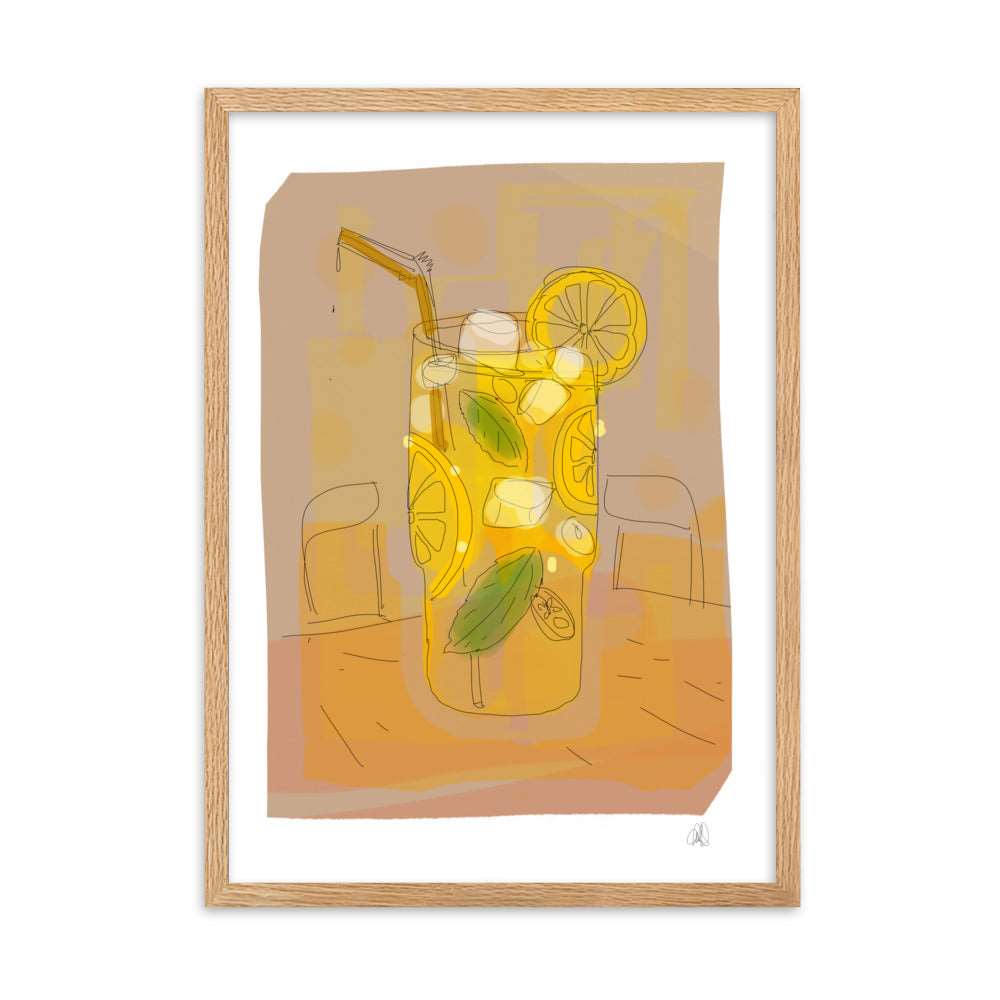 Lemon Framed Poster