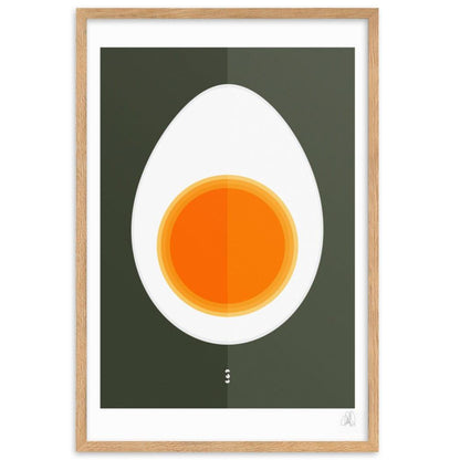 HALF EGG framed poster