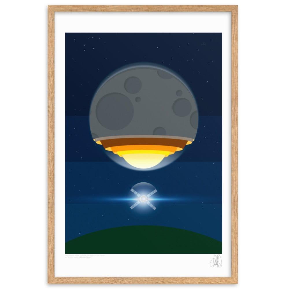 The Artemis moon rocket poster, Framed poster | HiPosterShop